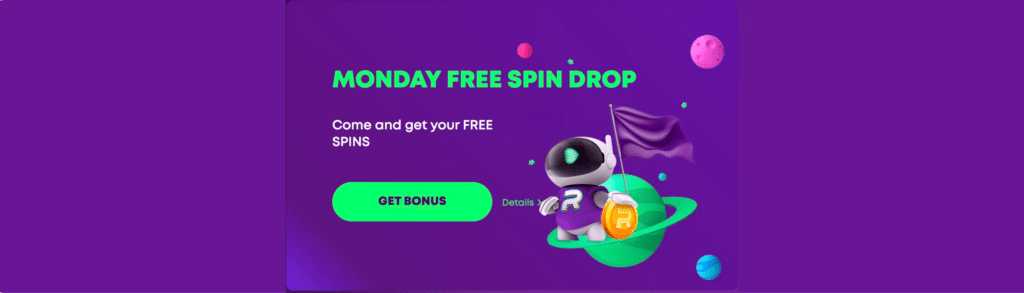 monday free spins drop